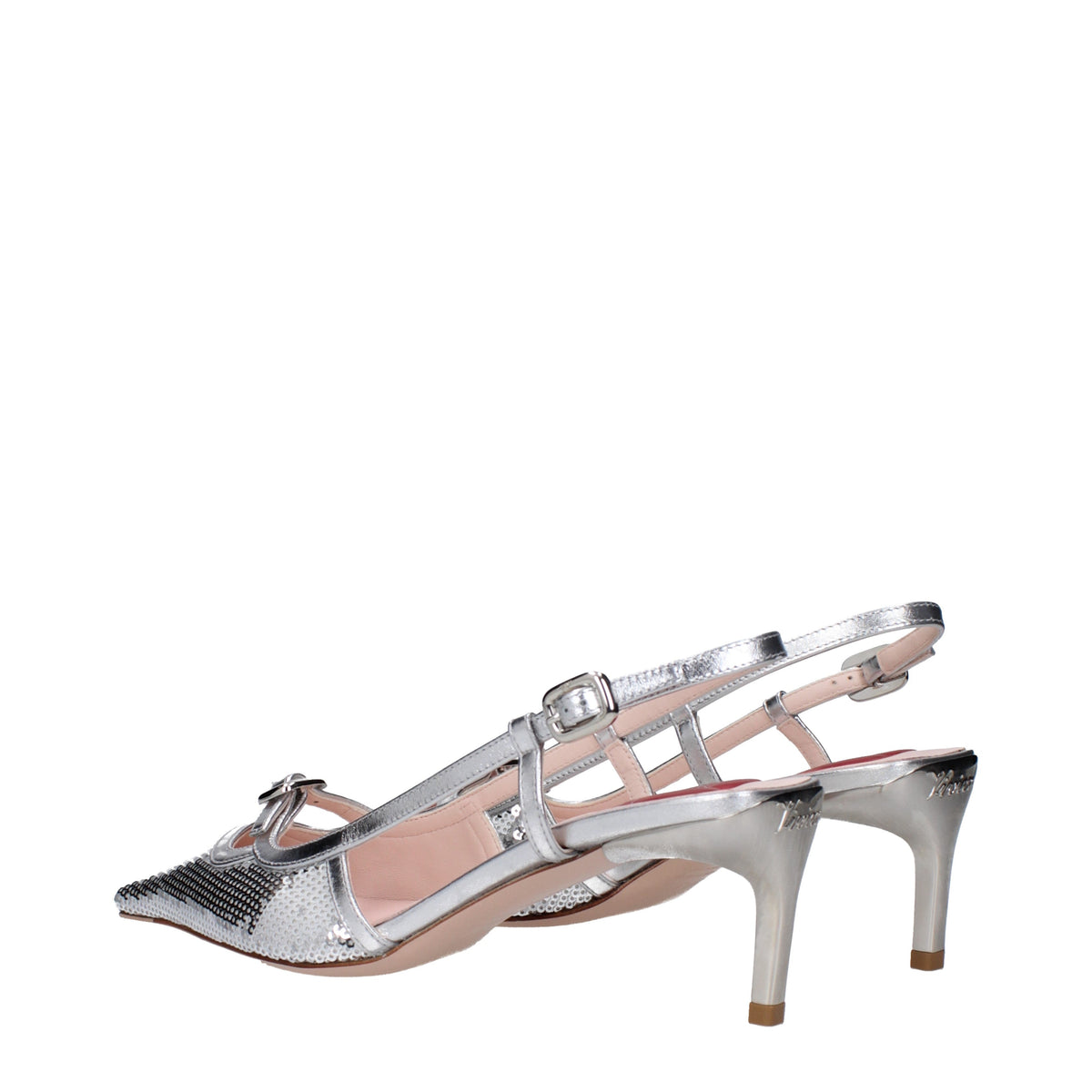 Roger ロジャービビエ女性 'S サンダルスパンコールシルバー - Image 5