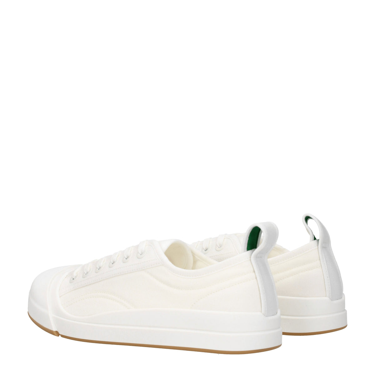 Bottega Bottega Veneta Sneakers Vulcan Man Fabric White/Optical White - Image 5