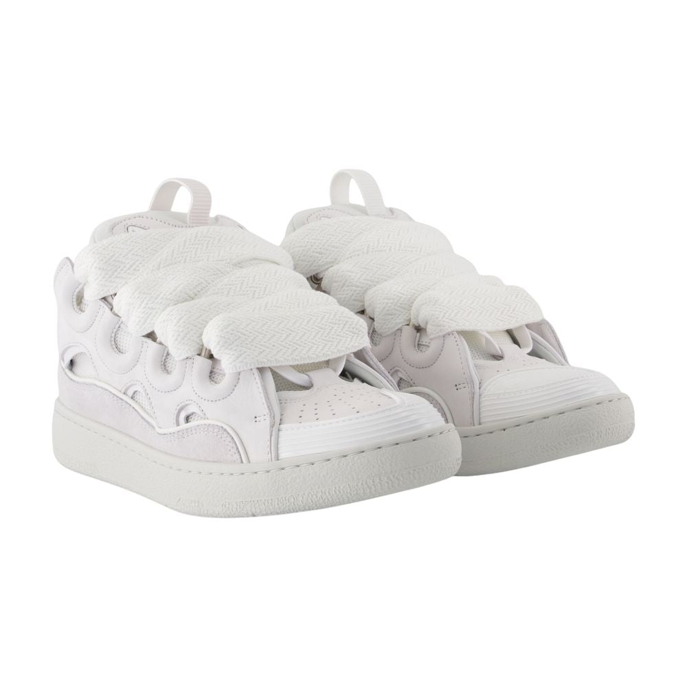 Lanvin 縁石スニーカーランバン合成白 - Image 5
