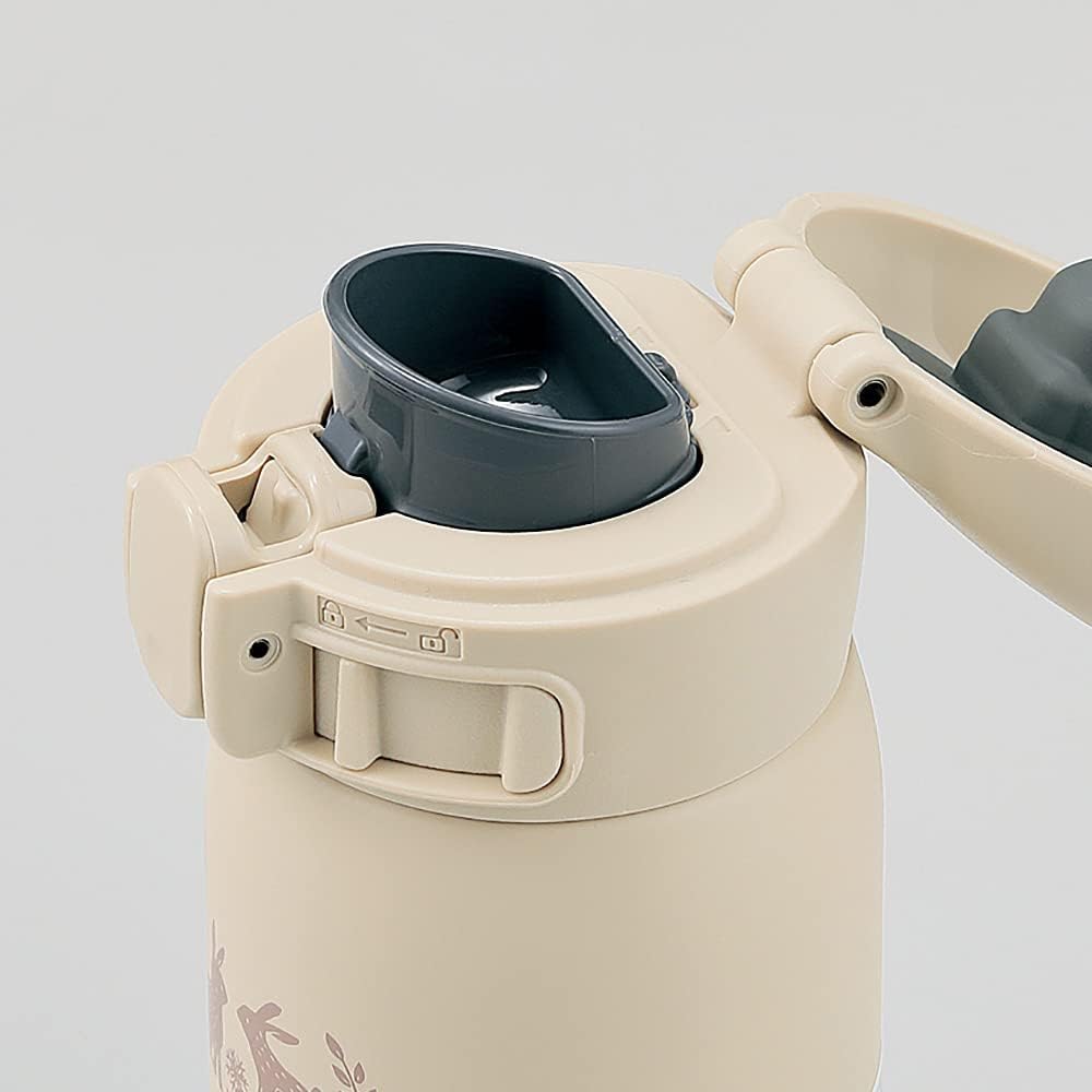 Zojirushi Zojirushi Water Bottle One-Touch Stainless Mug Seamless 0.24L (0.063 gal) Beige SM-WP24-CM