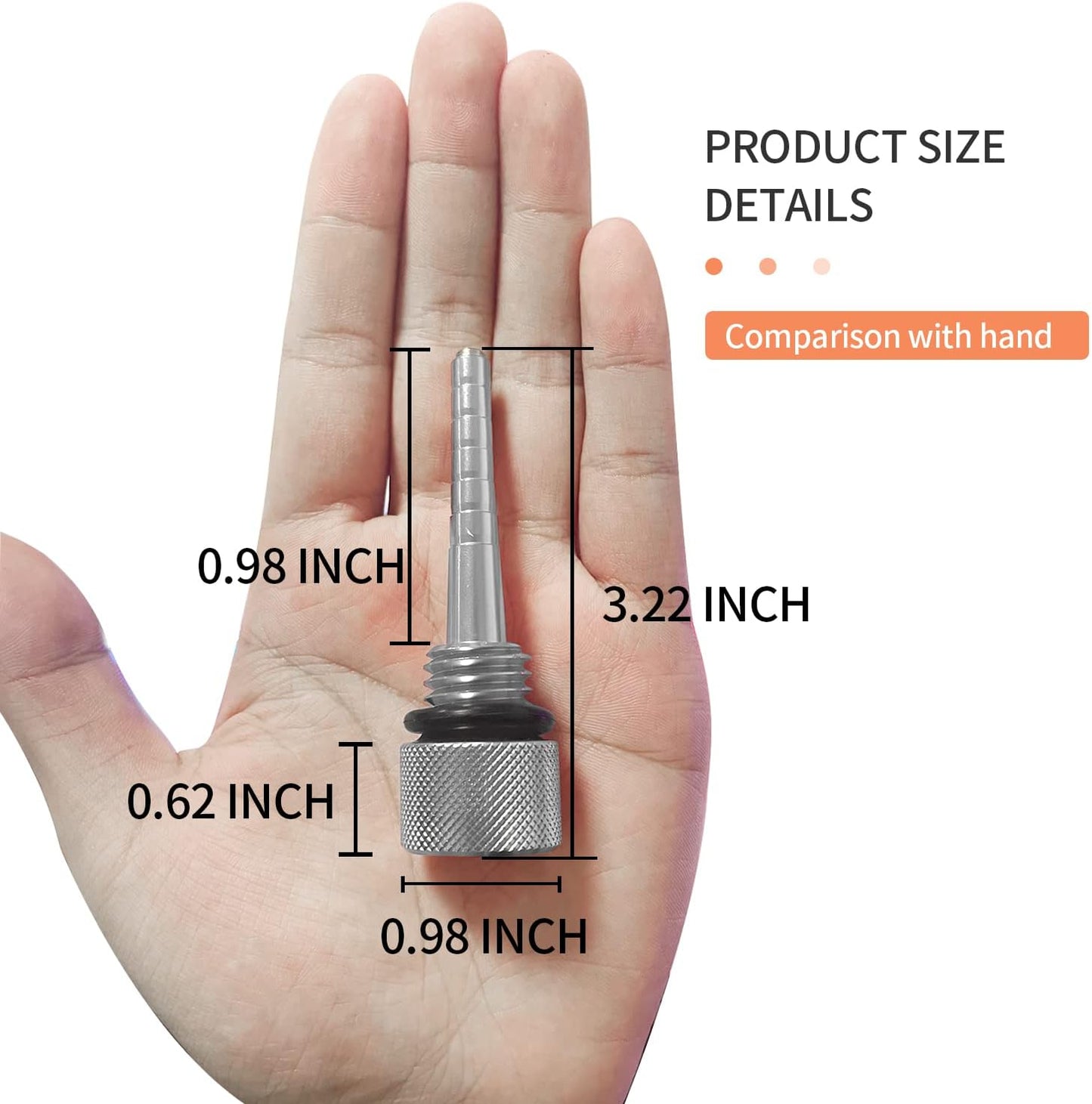 Magnetic Chip Oil Oil Oil Oil Oil Oil Dip Stick Predator 3500W 3500W Inverter Generator with O-Ring - Silver
