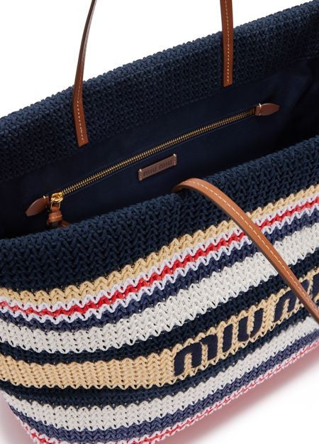 MIU MIU Large crochet tote bag - Image 5
