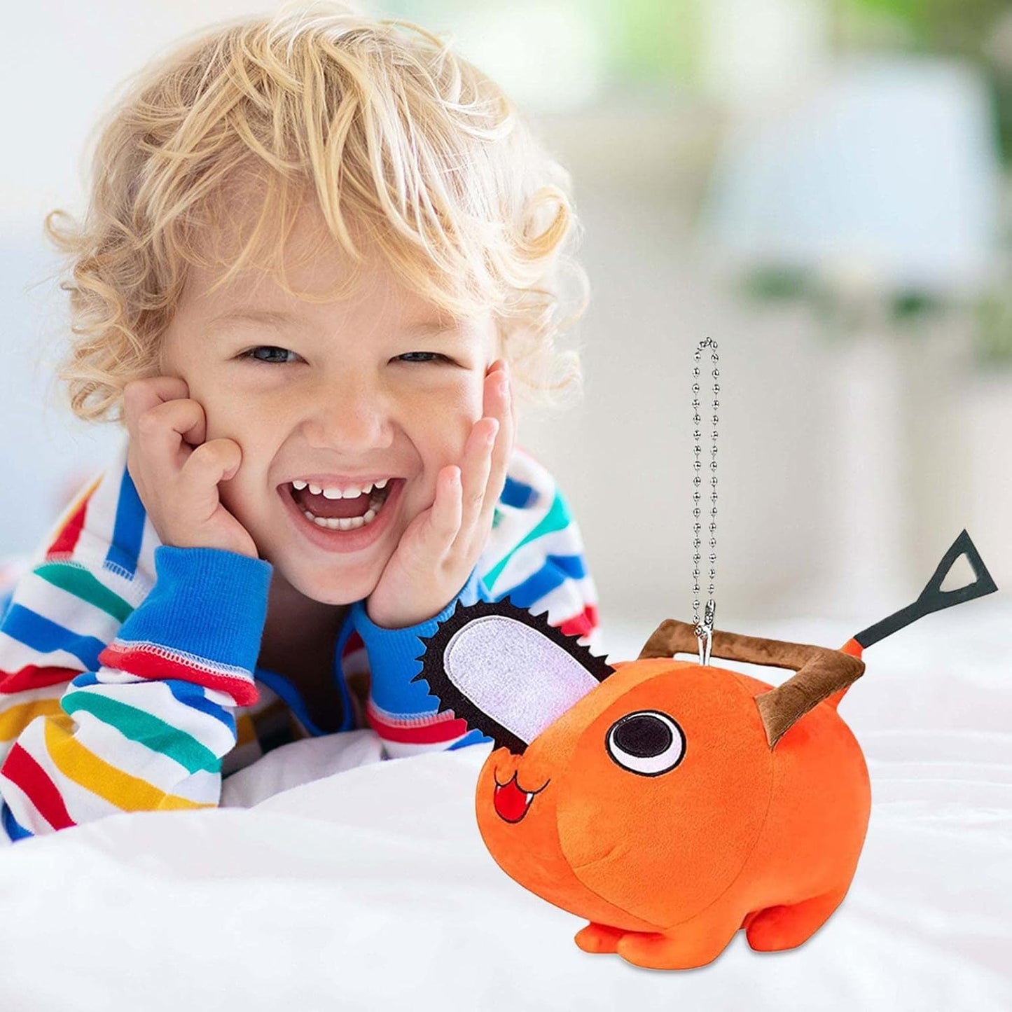 HGYBXWCA Pochita Keychain, Chainsawman, Key Charm, Keyring, Hand Strap, Popular Anime Characters, Car, Keychain, Bag Decoration, Moe Goods, Prop, Stylish, Lightweight, Sawner's Keychain, Cosplay