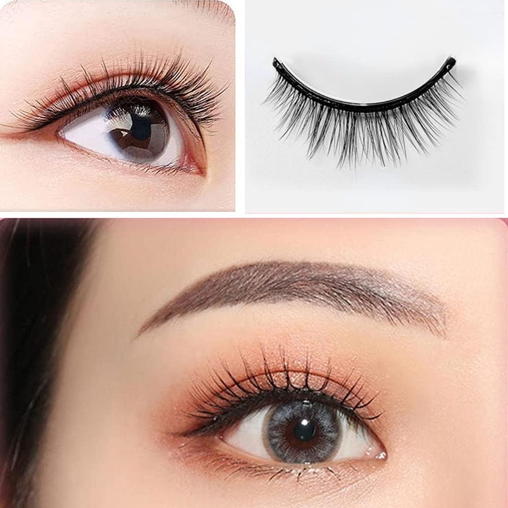 False Eyelashes Non-adhesive False Eyelashes Kit Adhesive Cosmetics Self Adhesive Magnetic False Eyelashes