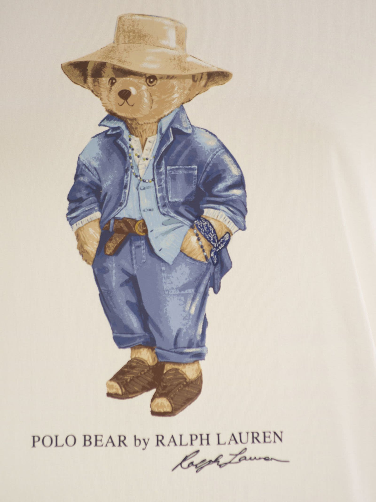 Polo ポロラフローレンポロベアTシャツのコットンジャージー - Image 5