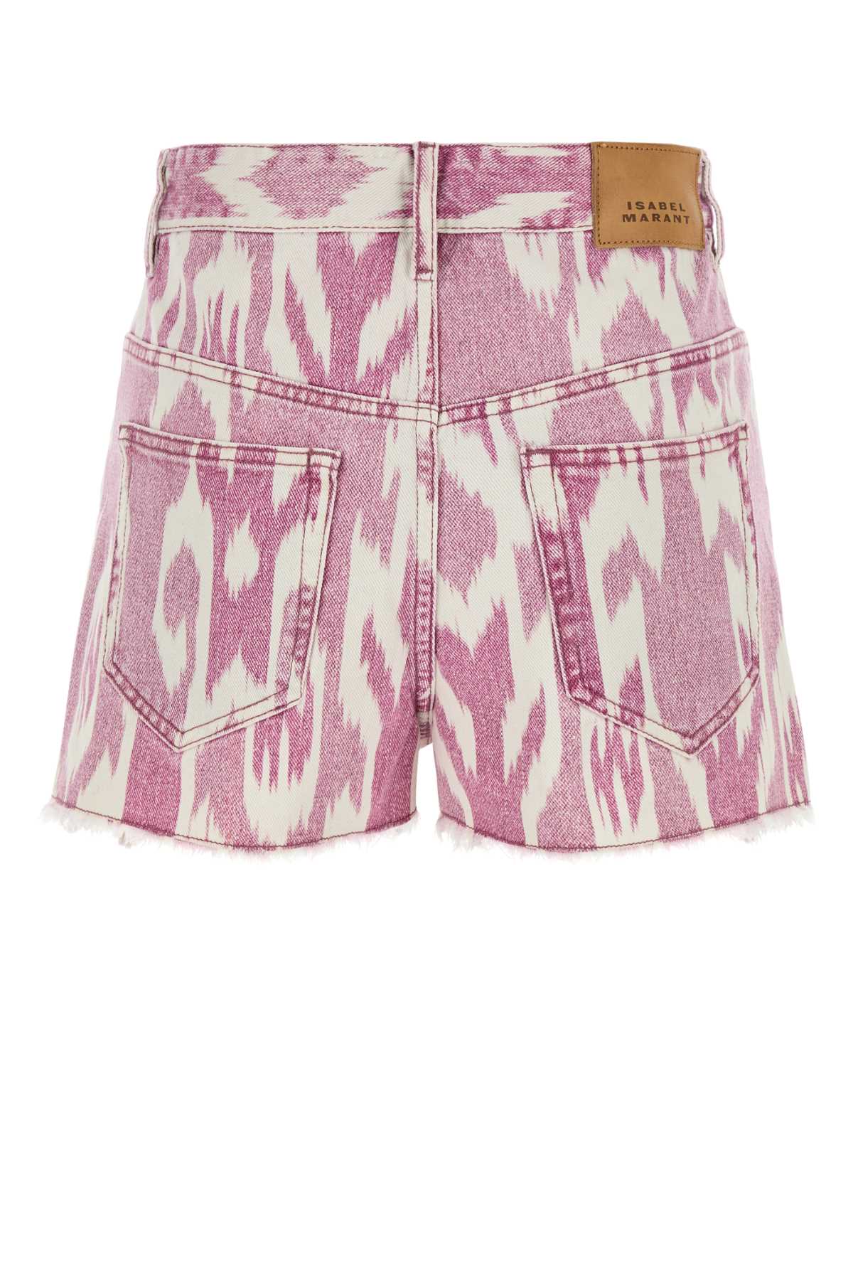 Marant イザベル・マラン・エトワイルの印刷されたデニム・レシアショーツ - Image 5