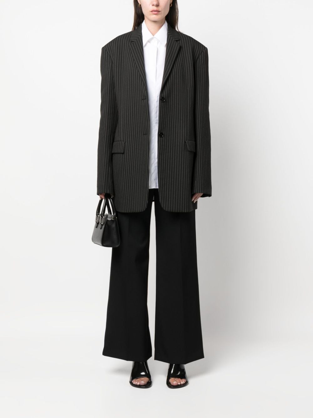 Lanvin ランバンワイドレッグウールのズボン - Image 5