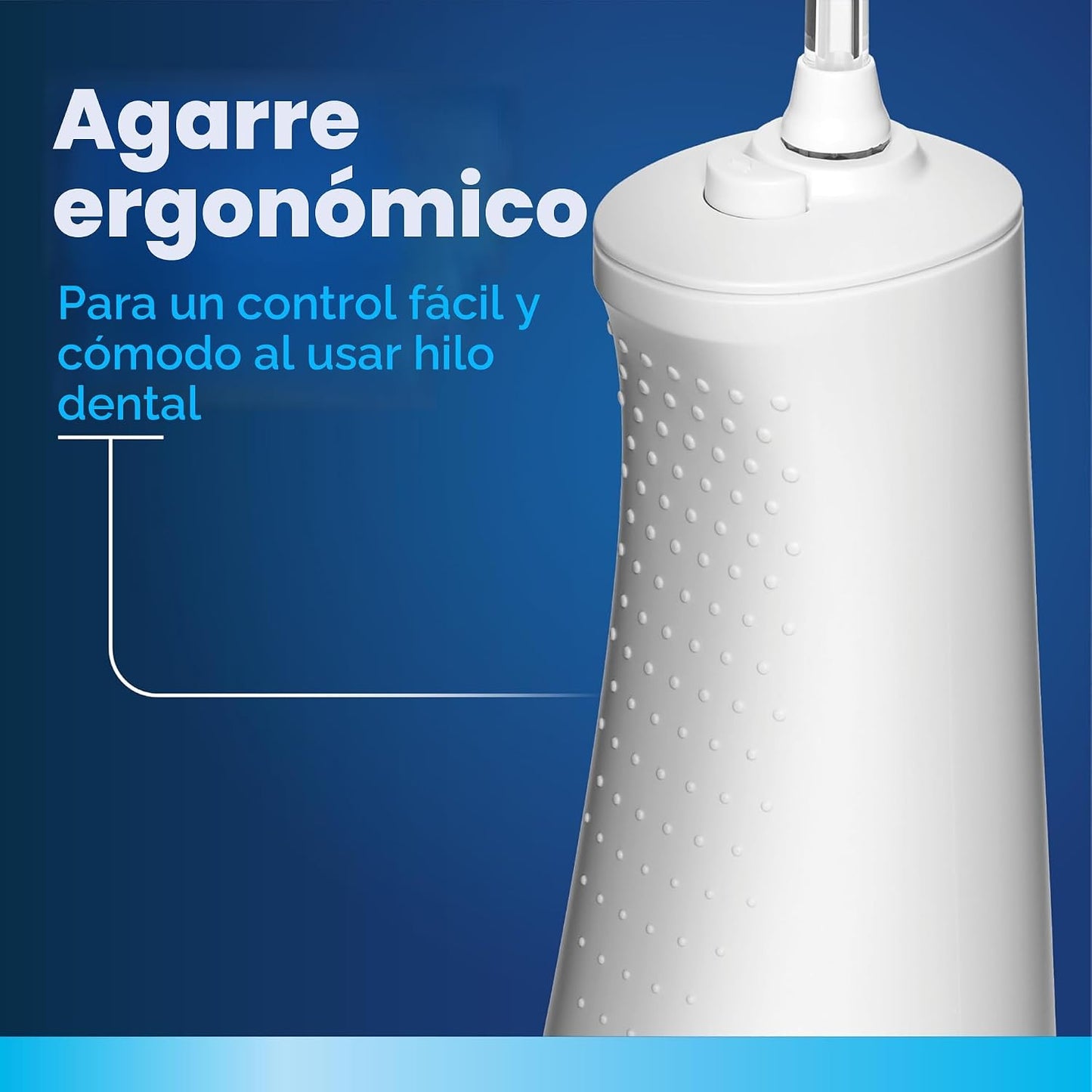Waterpik Irrigador de agua portátil recargable Pulse 3100 inalámbrico para dientes, encías, cuidado de aparatos ortopédicos y viajes con 2 puntas de hilo dental, impermeable para uso en la ducha, aceptado por ADA, WF-20 blanco, exclusivo de Amazon