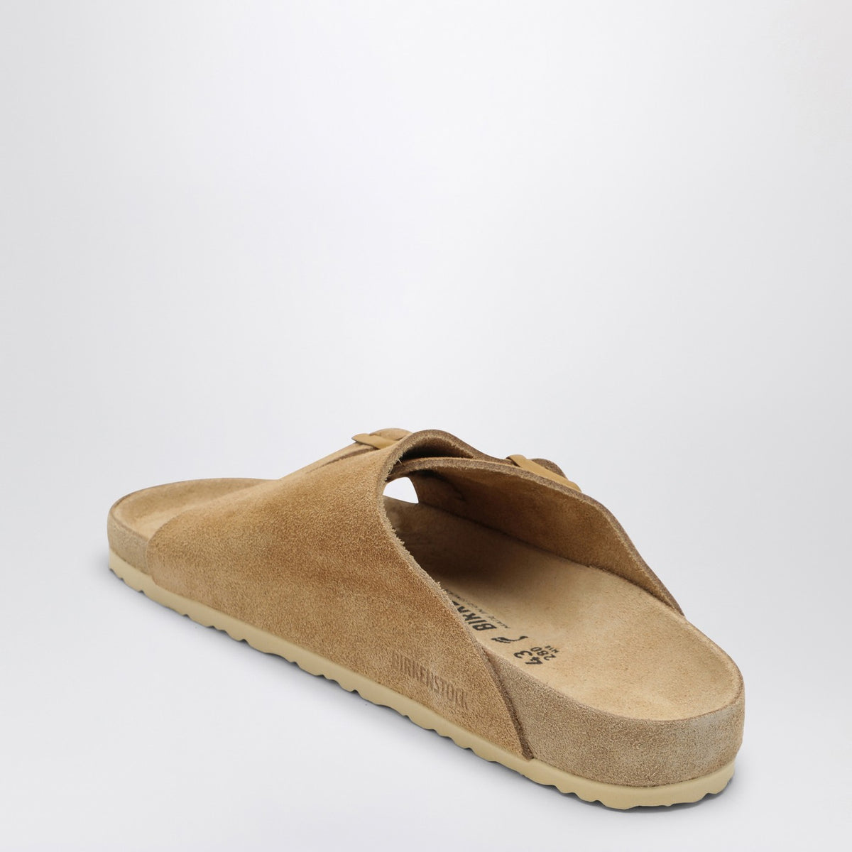 Birkenstock Birkenstockスライドzürichエクサイトクリームは、スエードで色を付けます - Image 5