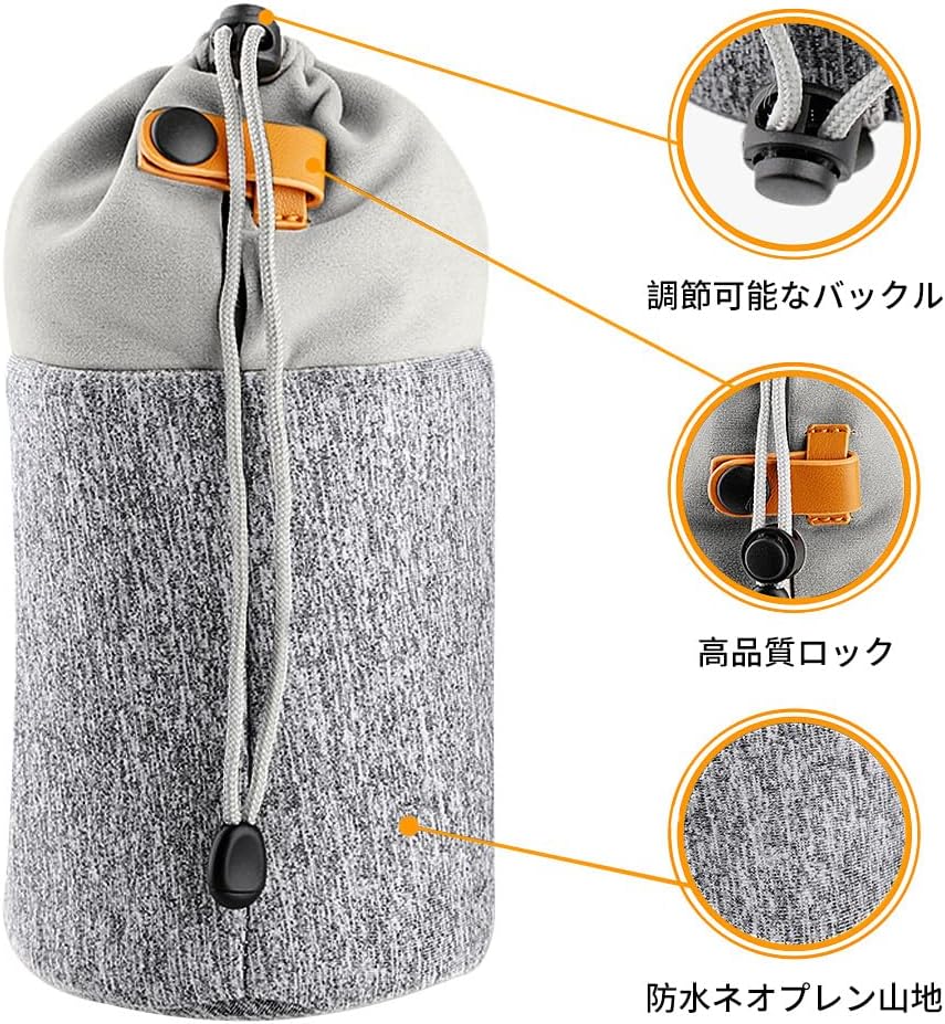 Camera Lens Case, K&F Concept SLR Dual Purpose Lens Case, Pouch, Lens Protection Pouch, Soft SLR 2-Way Waterproof Compatible with DSLR Camera Lenses such as Sony Canon Nikon Pentax Olympus Panasonic