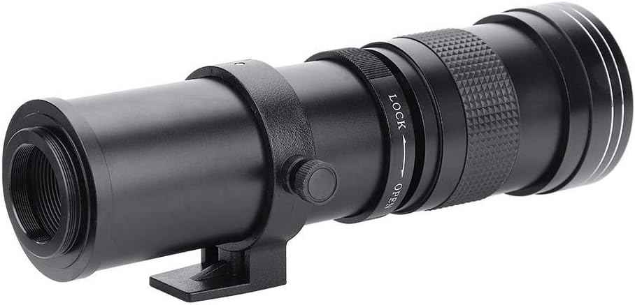 Telephoto Lens, 420-800mm F/8.3-16 Telephoto Lens Manual Zoom Lens for DSLR Cameras (Canon EF Mount)