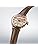 Seiko Watch PRESAGE Cocktail Time Mechanical Automatic (Hand Winding Included) for Women, Dial: Pink & Light Yellow Grade/Band: Light Brown/Case: Pink Gold