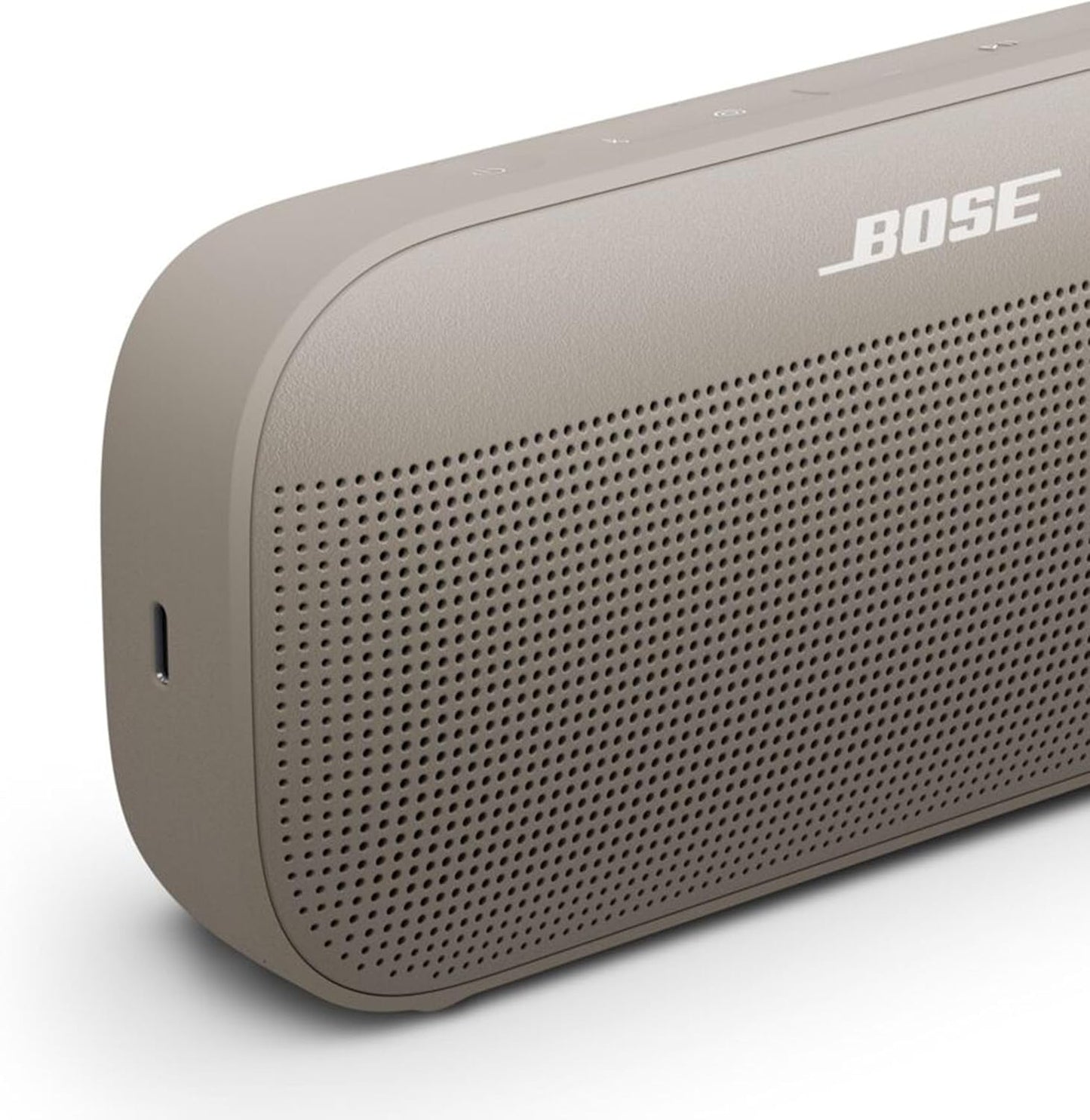 Bose SoundLink Flex Portable Speaker (2nd Gen) Wireless Bluetooth Mini Portable Speaker with Hi-Fi Audio, Up to 12 Hours of Playtime, Waterproof and Dustproof, Sandstone