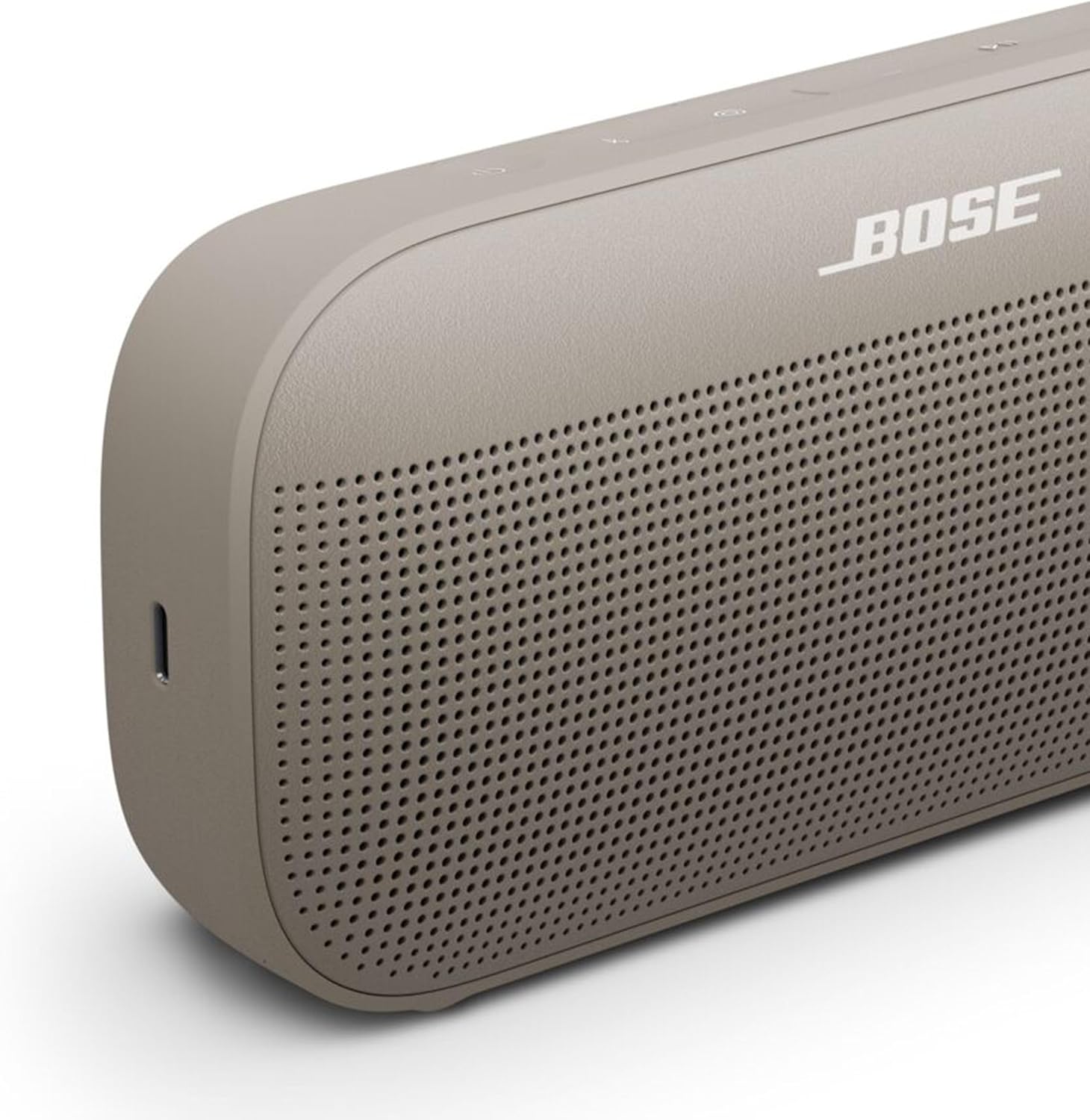 Bose SoundLink Flex Portable Speaker (2nd Gen) Wireless Bluetooth Mini Portable Speaker with Hi-Fi Audio, Up to 12 Hours of Playtime, Waterproof and Dustproof, Sandstone