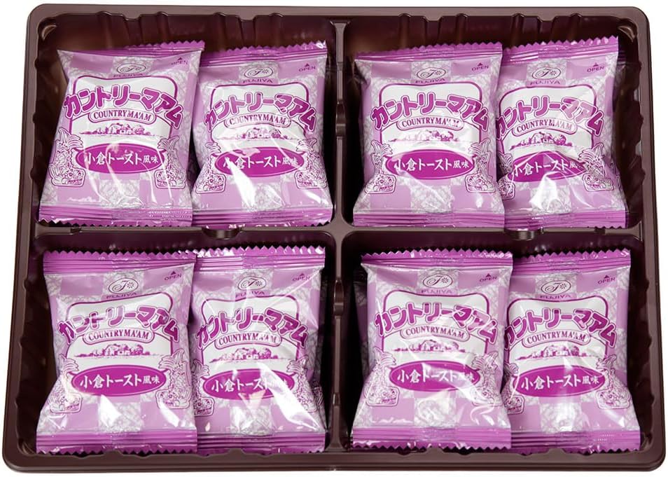 Fujiya Nagoya Limited Country Mam Ogura Toast Flavor, Pack of 16