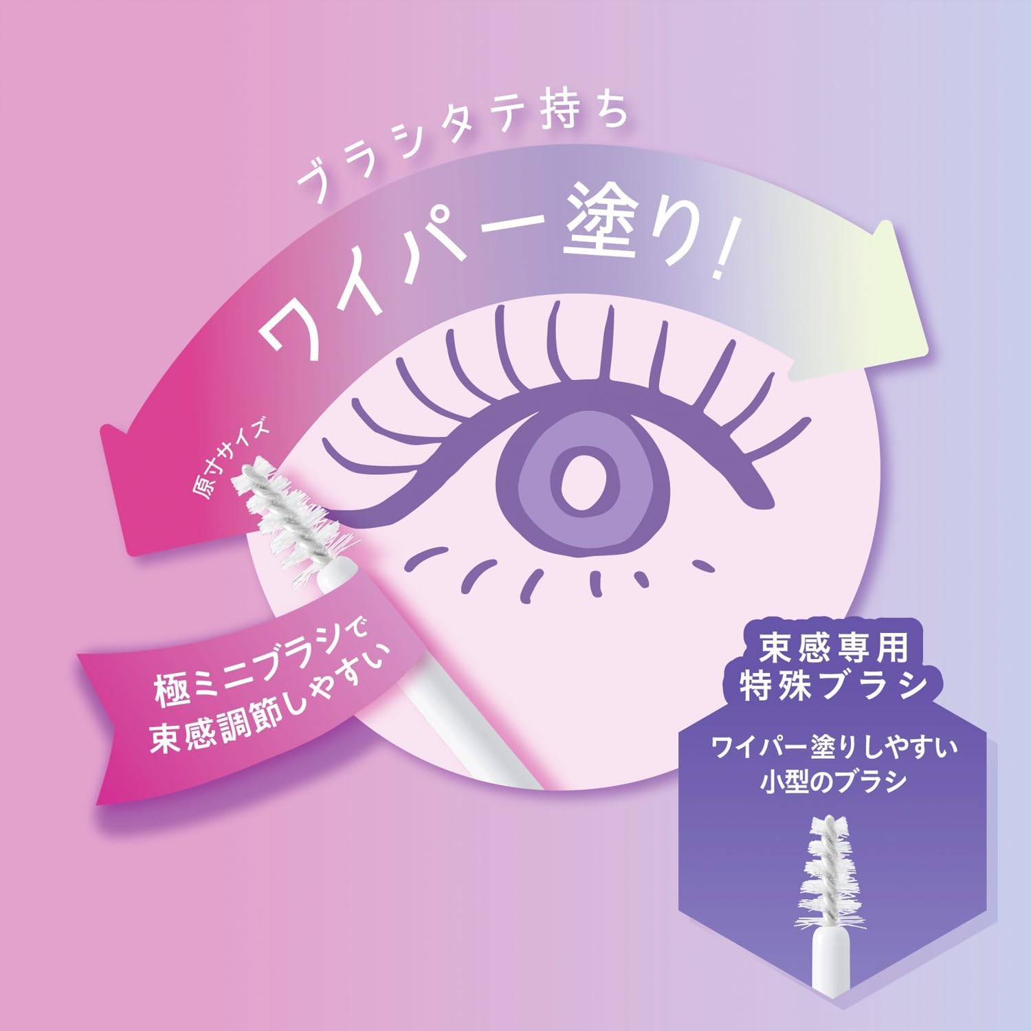 Blink Bunch Topcoat, 1 Piece, Bunchy Eyelashes, Idle Eyelash Topcoat, Easy, No Tweezers, Hot Water Off