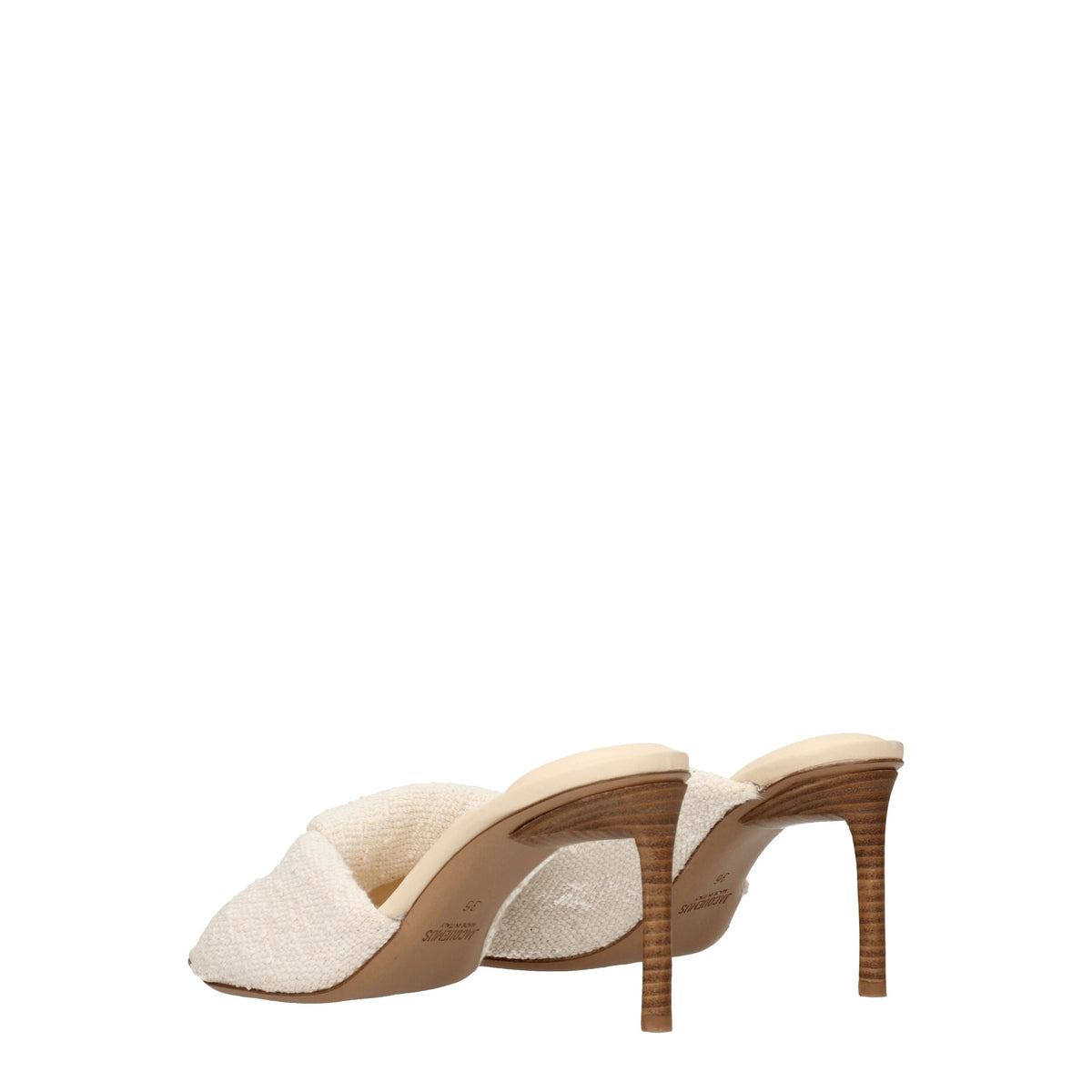 Jacquemus Jacquemus Sandali Donna Tessuto Beige/Bianco Sporco - Image 5