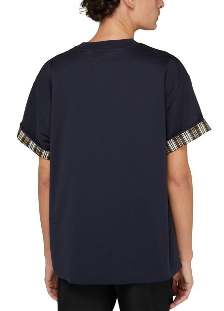 BOTTEGA VENETA ダブルレイヤー ストライプ入り コットン Tシャツ - Image 5