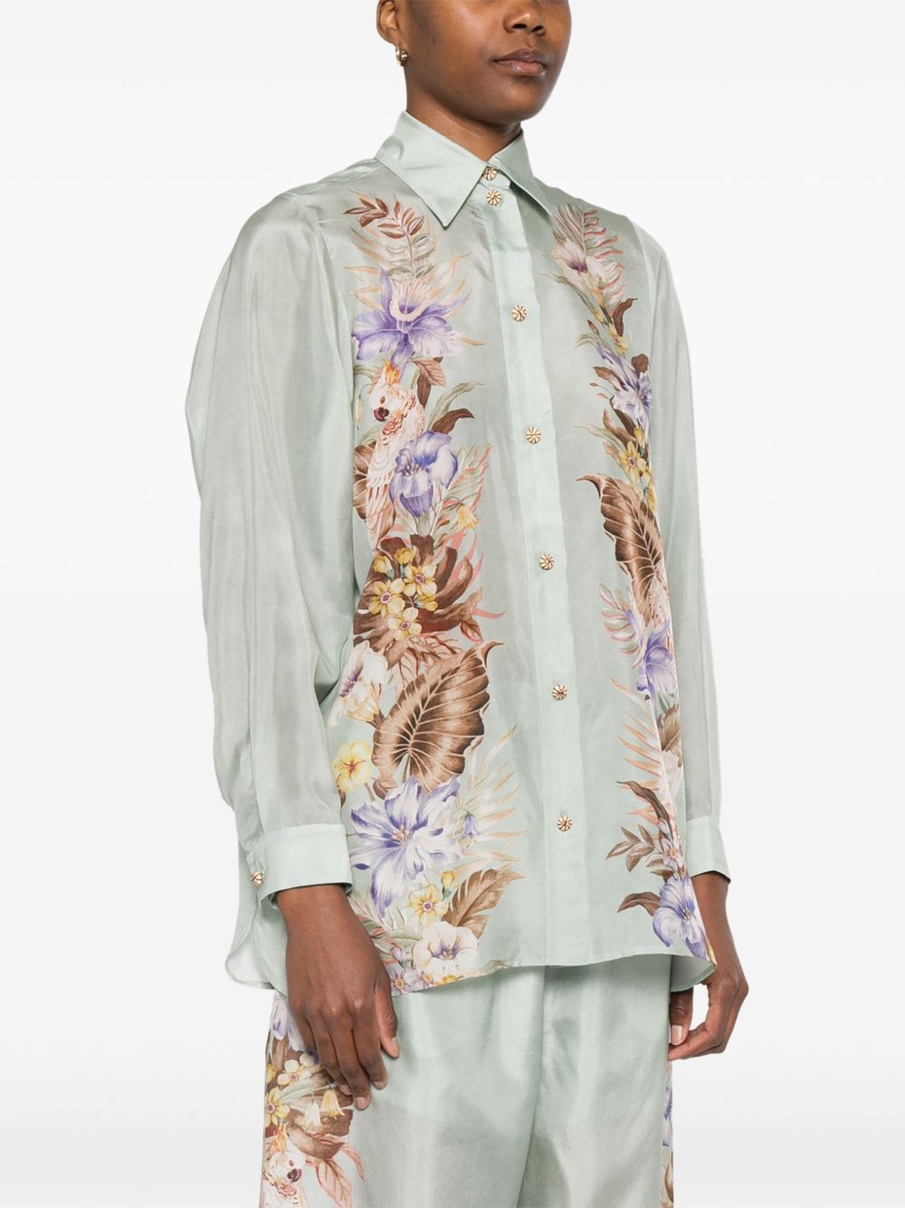 Zimmermann ZIMMERMANN COCOプリントシルクシャツ - Image 5