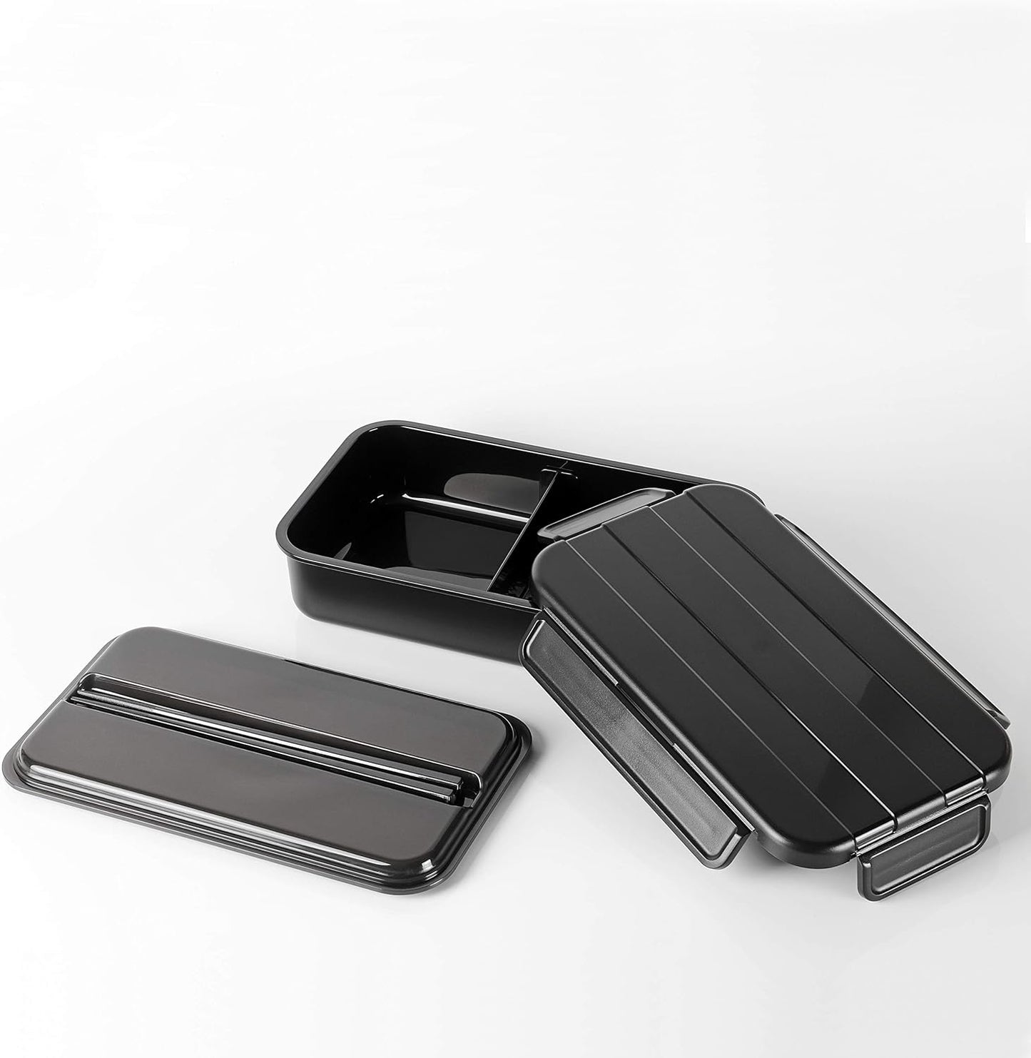 【BLKP】 Pearl Metal Bento Box, One-Tier, Made in Japan, Limited, Black, Microwave Safe, BLKP, Black, AZ-5045