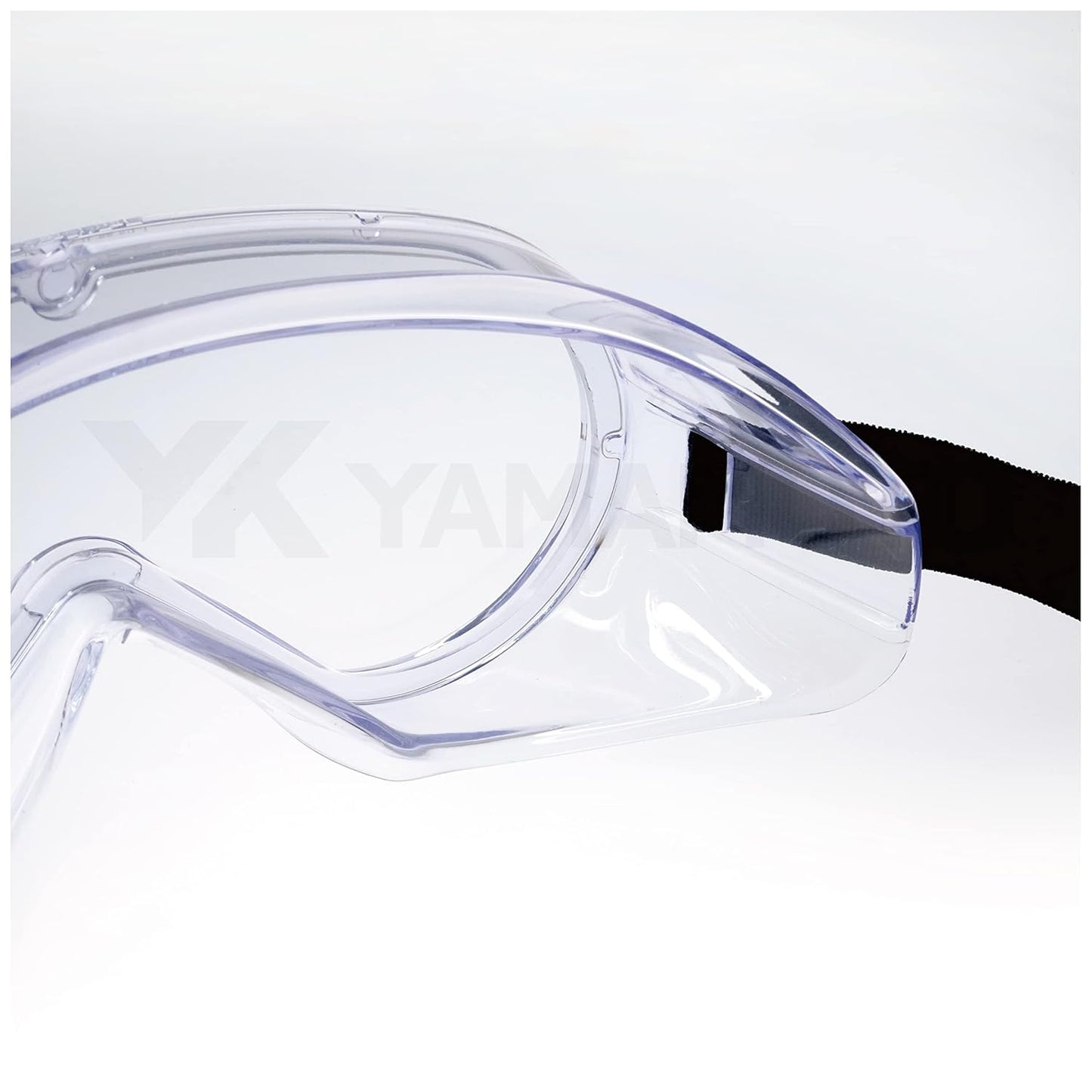 Yamamoto YG-5090HFN Non-Porous Goggles, Set of 10, Anti-Fog Specifications, Can be Used with Glasses/Masks, Splash, Infection Prevention, Made in Japan, Clear HF (Outer Hard Coat + Interior Anti-Fog),