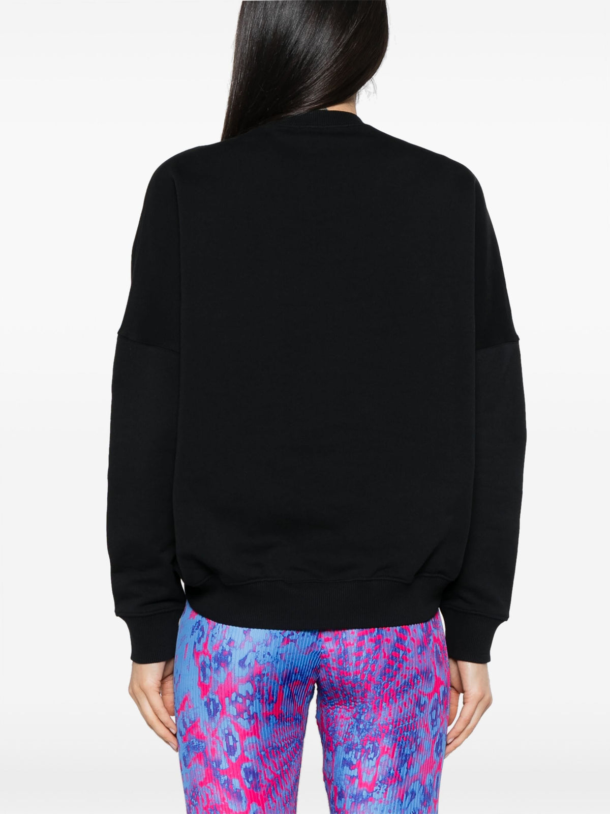 Versace ヴェルサーチジーンズクチュールロゴグミグリッタースウェットシャツ - Image 5