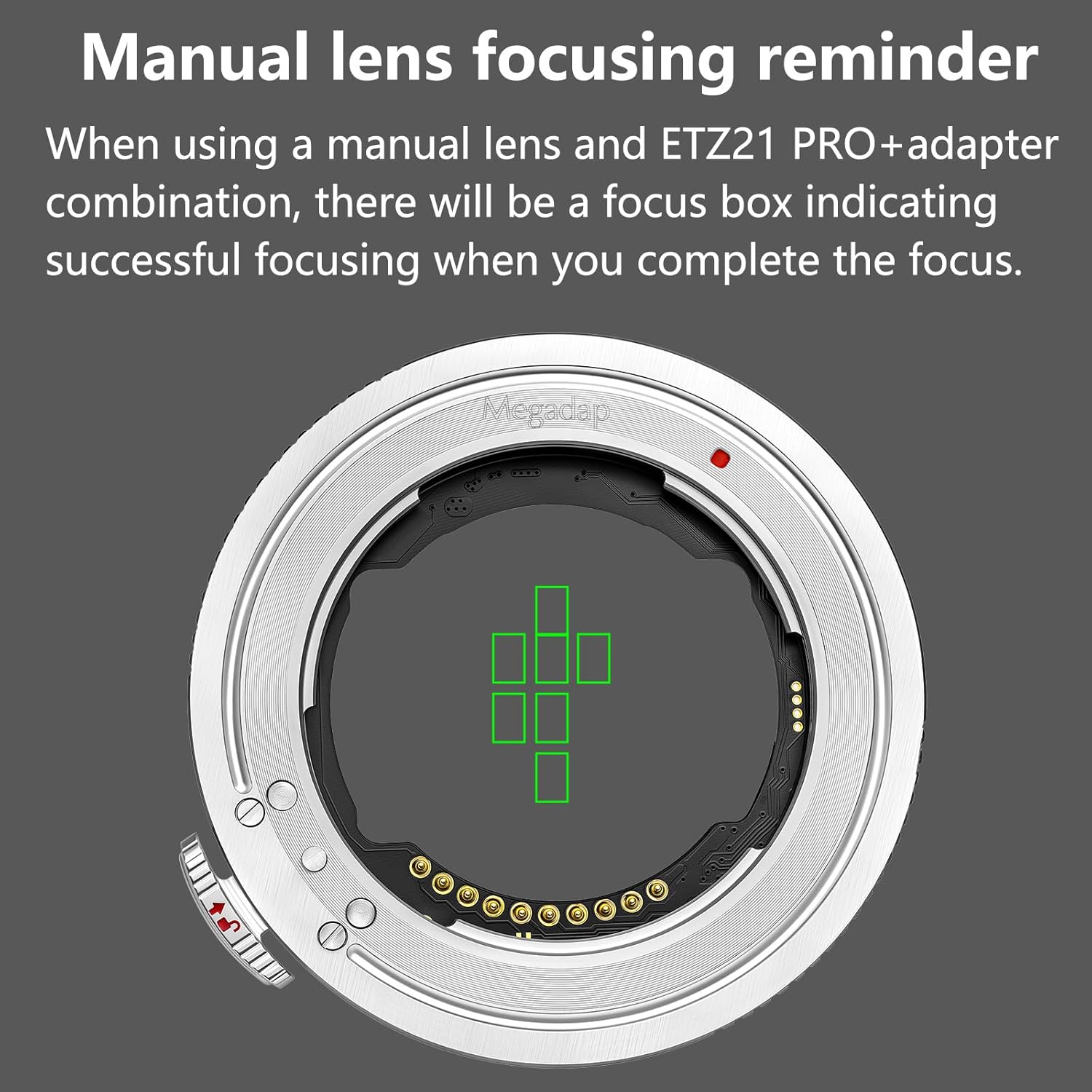 Megadap ETZ21 PRO+ Auto Focus Lens Adapter with Built-in Electronic Aperture for Nikon Z Camera Zf Z9 Z8 Z7 Z6 Z7II Z6II Z5 Z50 ZFC Sony FE Sigma Tamron FE Series Lens (ETZ21 PRO+)