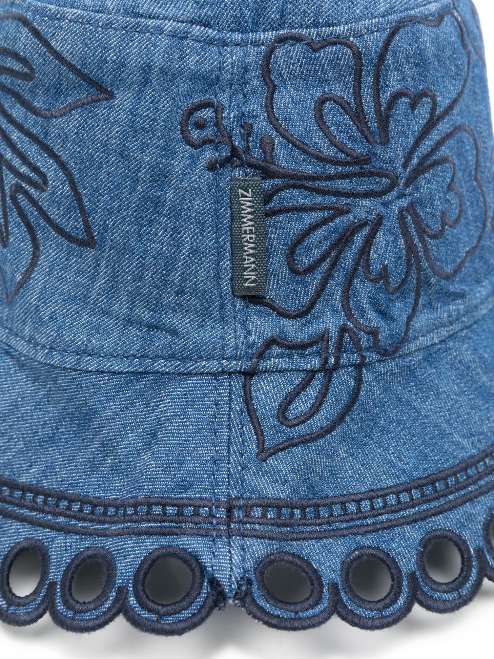 Zimmermann Zimmermann Denim Bucket Hat - Image 5