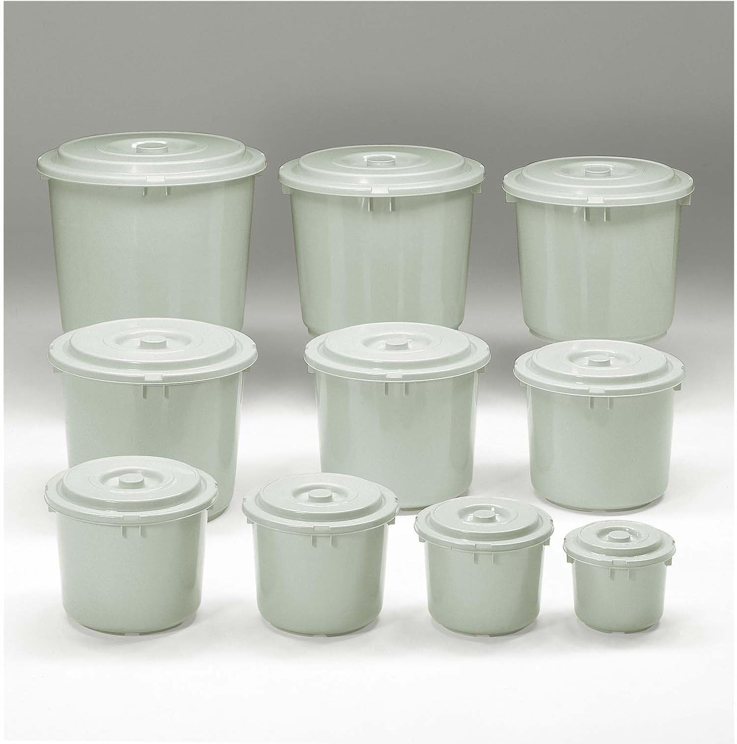 TONBO Shinki Gosei Dragonfly Pickling Container with Lid, 5 Type, Gray, Diameter 9.4 x Height 7.7 inches (24 x 19.5 cm), Made in Japan
