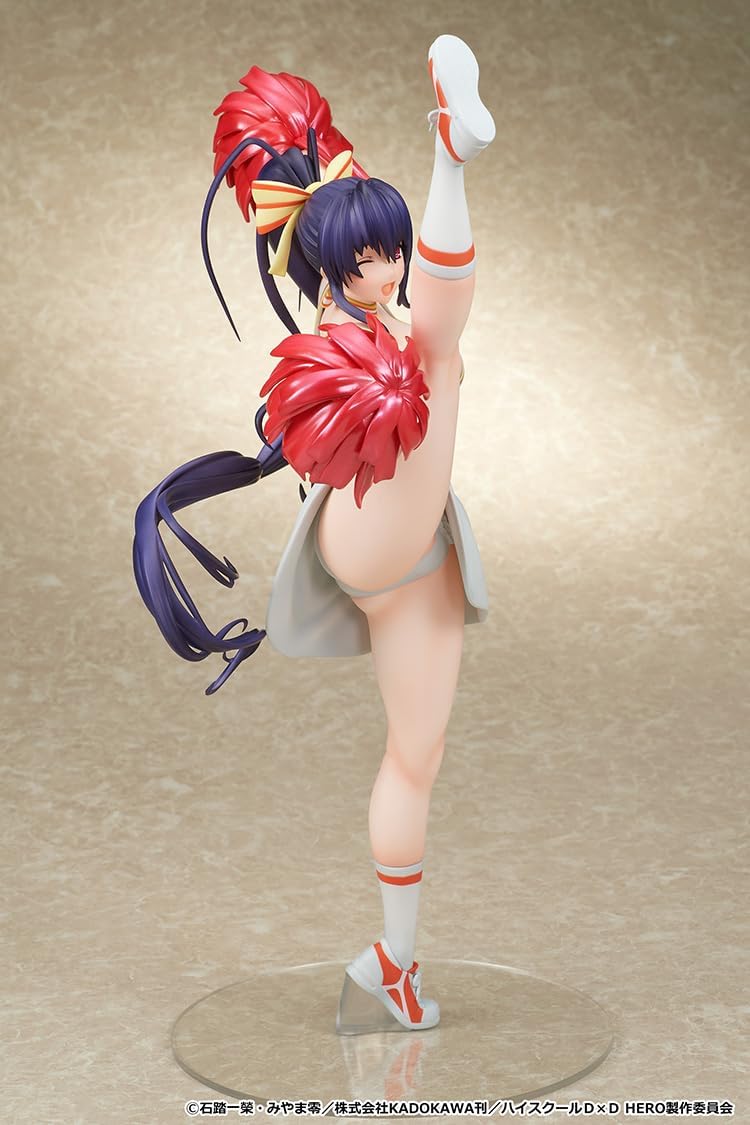 MuseMolds ハイスクールD×D HERO スケールフィギュア 姫島朱乃 チアガールver. プラスチック製 塗装済み完成品 1/6スケール 専用台座付属 全高約340mm