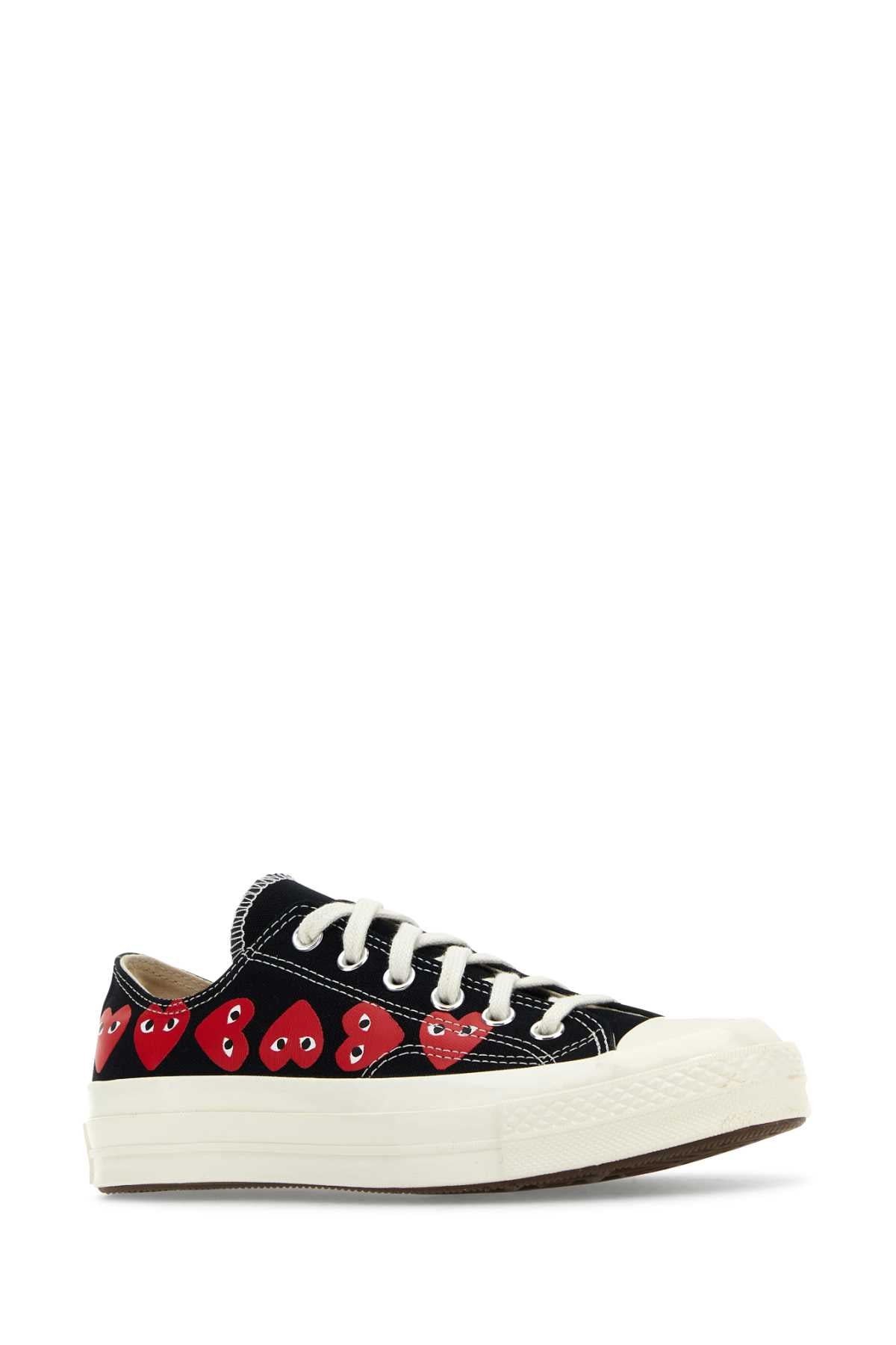 Comme Comme Des Garconsはブラックキャンバスをプレイしますcomme Des Gar§Onsxコンバーススニーカー - Image 5