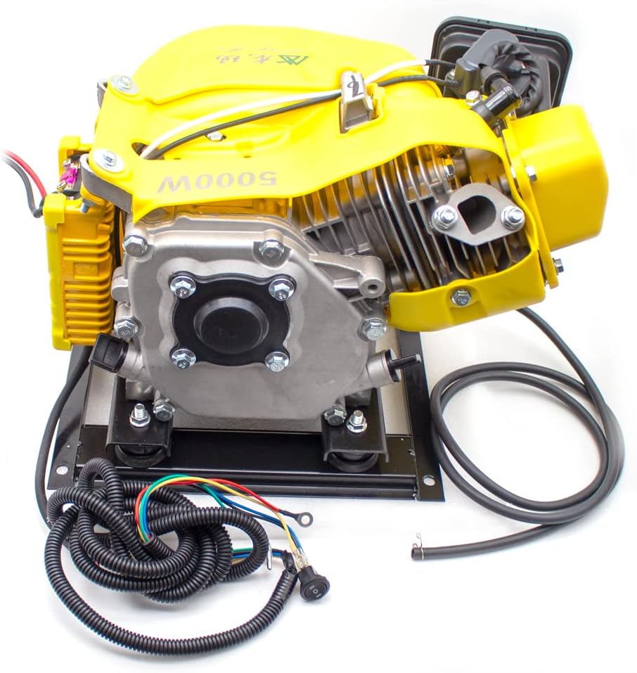 5KW Electric Car Gasoline Generator Range Extender Electric Start Automatic Frequency Conversion Electric Tricycle Generator (60V)