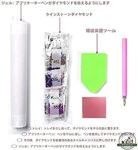 Xmmxqiao Diamond Art, Natsume's Book of Friends Anime, 5D Diamond Art Kit, All Over Application Type, Bead Art, DIY Craft Kit, 20.9 x 15.7 inches (50 x 40 cm)