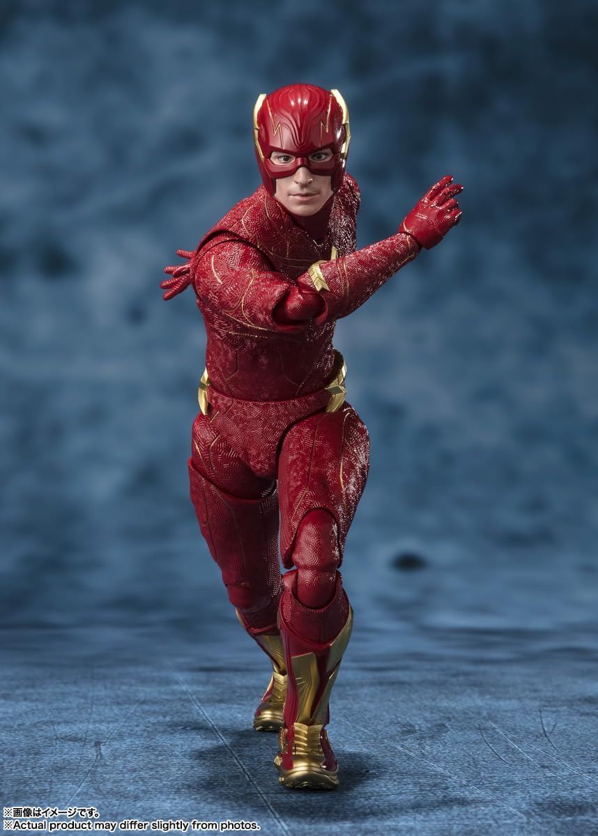 S.H. Figuarts Flash (The Flash), Approx. 5.9 inches (150 mm), PVC & ABS, Pre-painted Action Figure