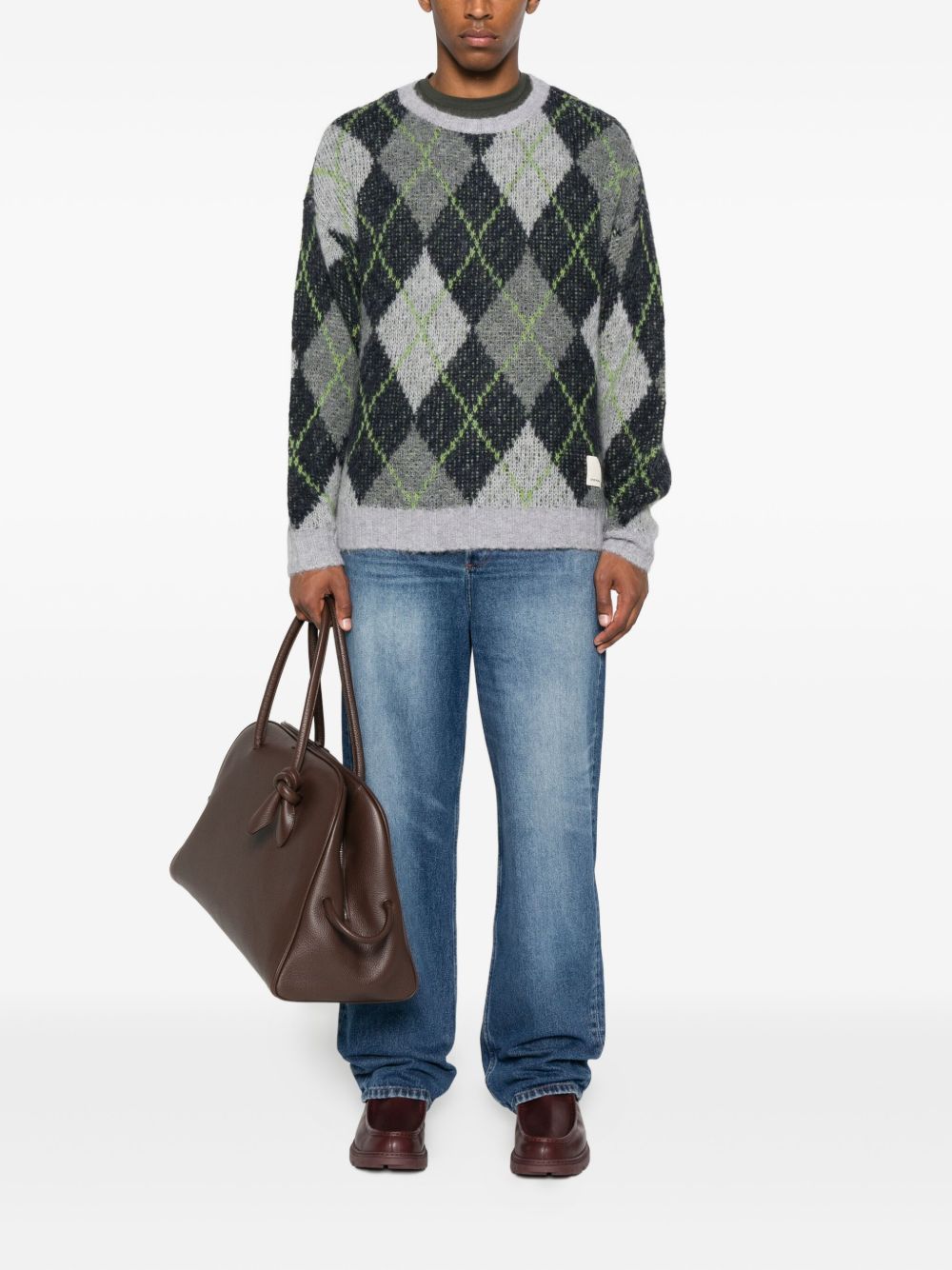 Emporio エンポリオアルマーニウールブレンドクルーネックセーター - Image 5