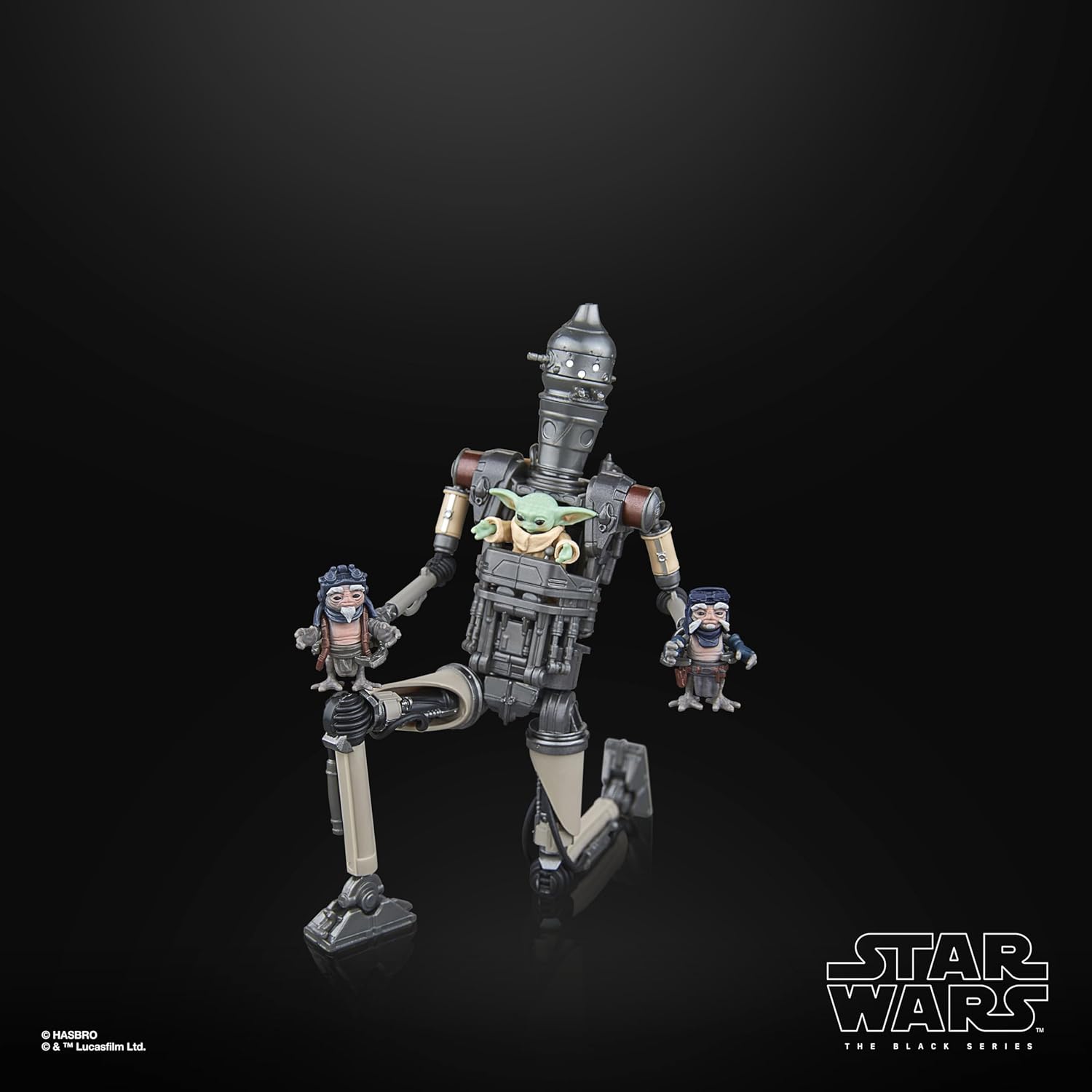 Hasbro Star Wars Star Wars Black Series IG-12 & Groogoo, Star Wars: Mandalorian Collectible 6" Action Figures 2 Pack G0074 Authentic