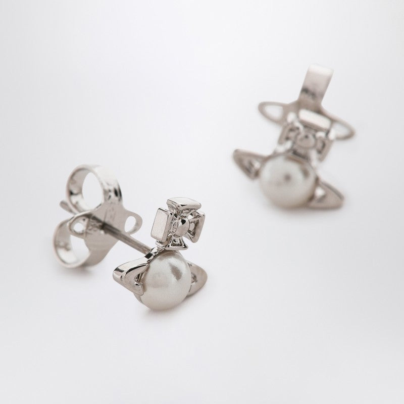 Vivienne Vivienne Westwood Silver Balbina Earrings With Pearl - Image 5