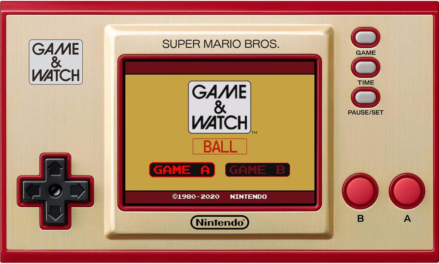Nintendo Games & Watch: Super Mario Bros - 2.36" Full Color LCD Screen - Christmas Holiday Bundle for Game Watch Super Mario 35th Anniversary - USB-C Cable - iP☘ 4 Color Glasses Cleaning Cloth