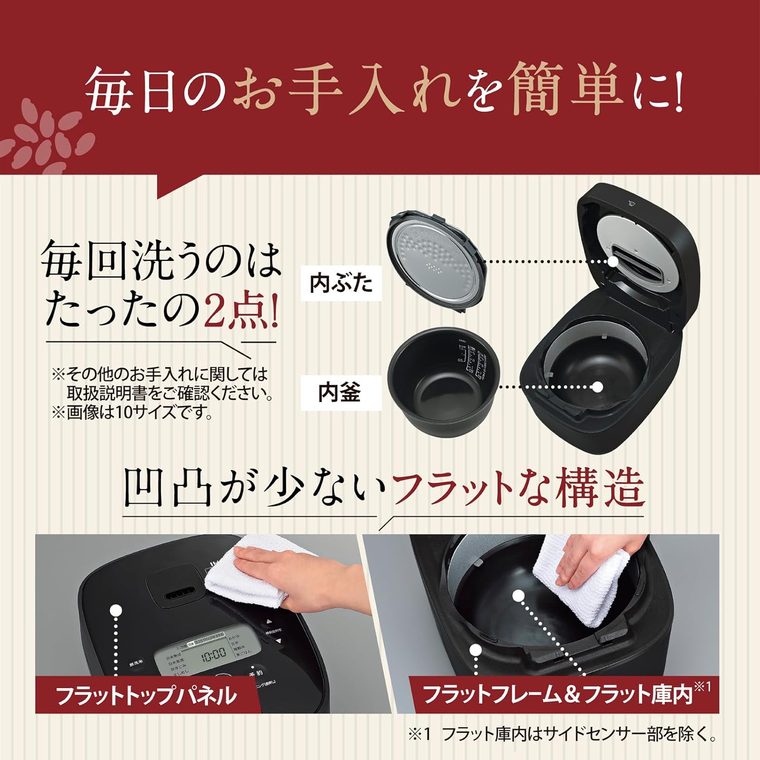 Zojirushi Mahobin Rice Cooker, 5.5 Cups, Black NW-QA10-BA