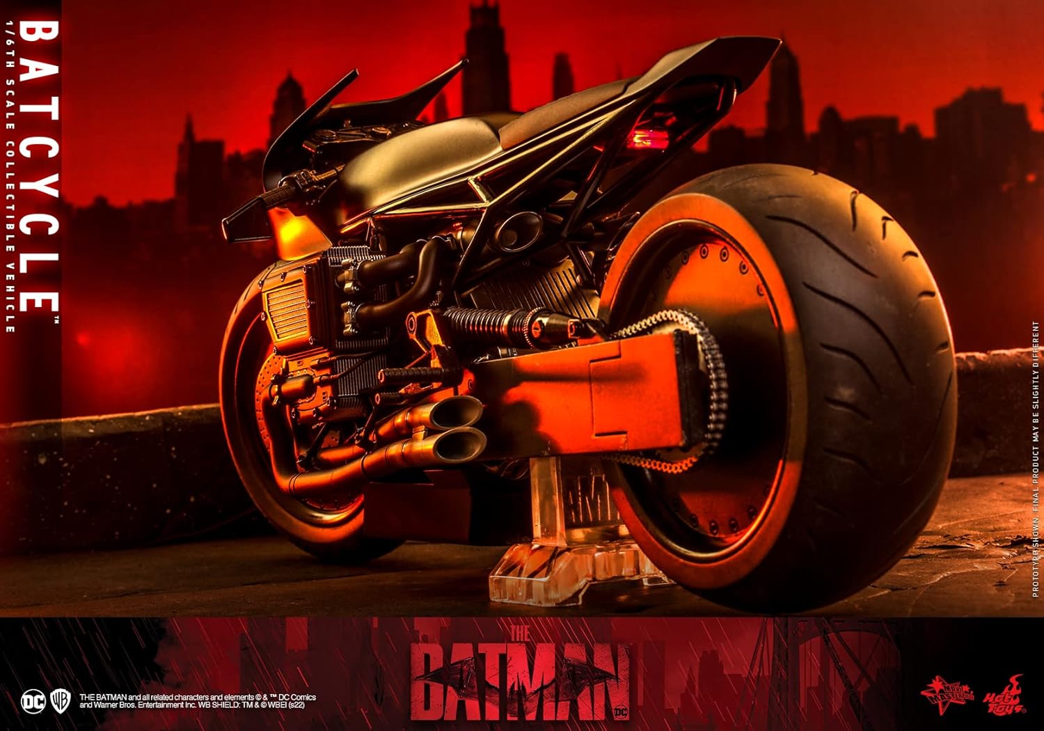 Movie Masterpiece The Batman - Batcycle 1/6 Scale Vehicle Black