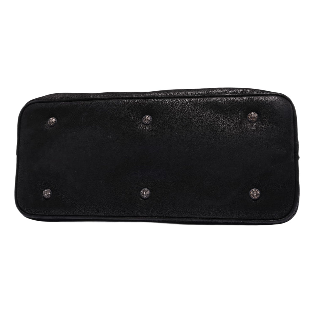 CHROME HEARTS 'XL DAGGER' BLACK NUBUCK BOWLING BAG