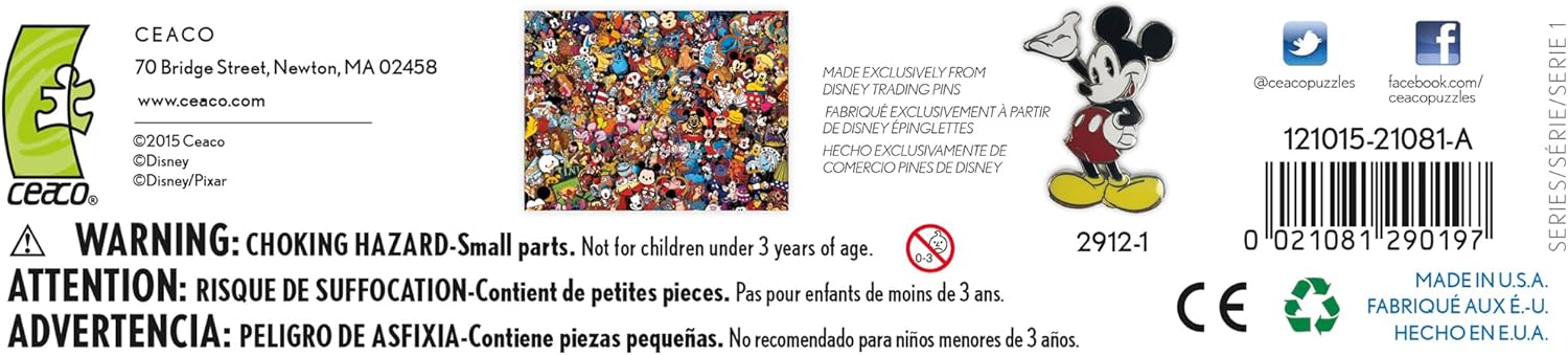 Ceaco - Disney - Photo Magic Pins - Rompecabezas de 750 piezas