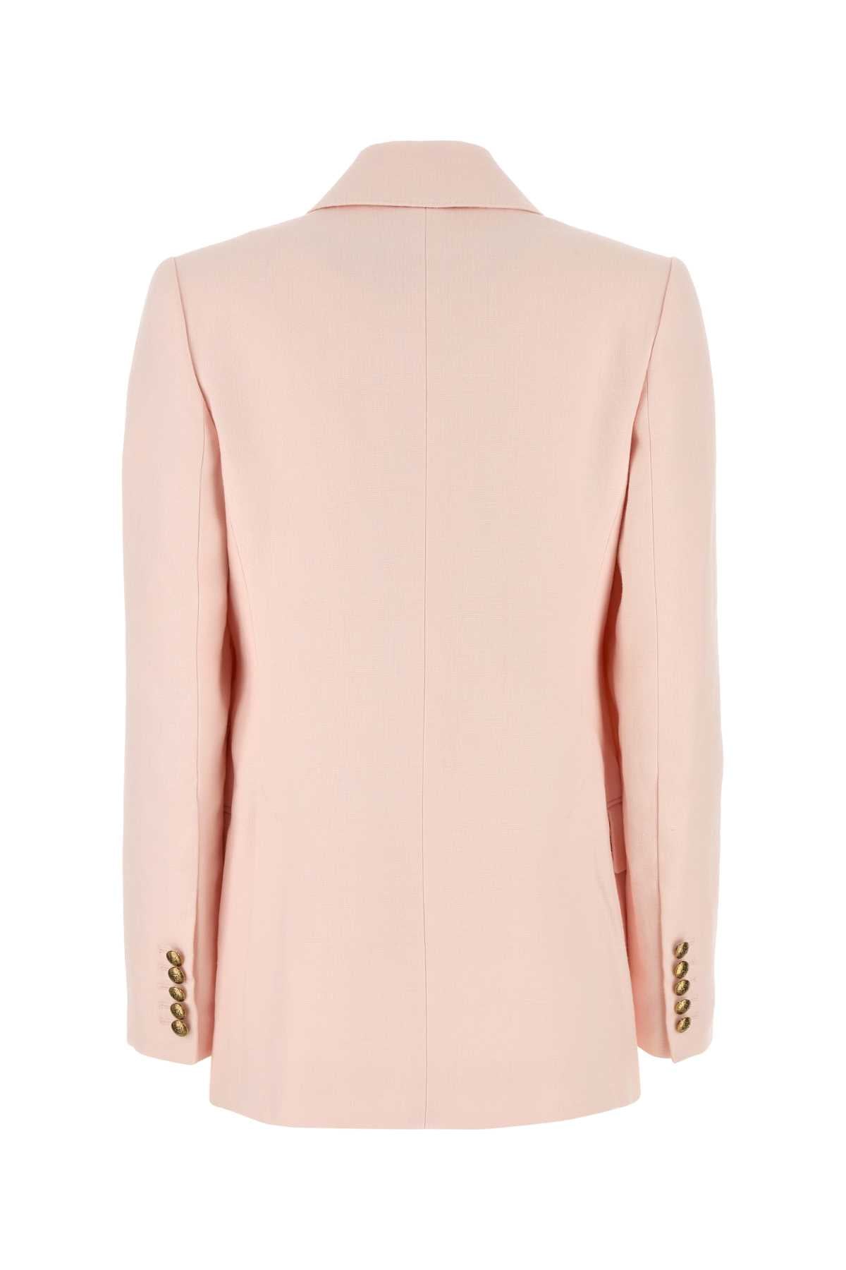 Zimmermann Zimmermann Pastel Pink Linen Crush Blazer - Image 5