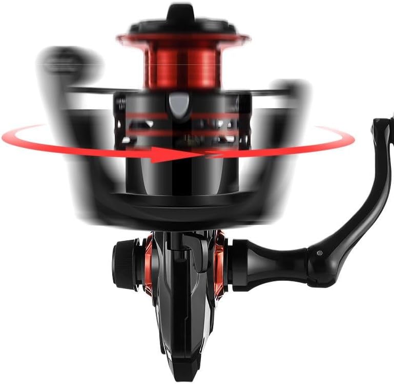 スピニングリール 1000番 2000番 3000番 4000番 5000番 6000番 7000番 釣り リール 遠投 最大ドラグ力12KG 海釣り 川釣り 湖釣り 防波堤 渓流釣り 釣り具 [並行輸入品]