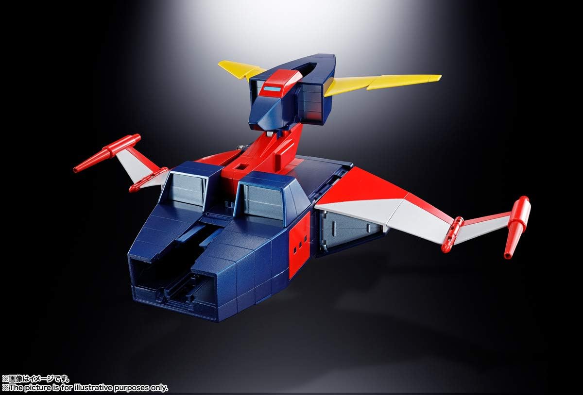 TAMASHII NATIONS Soul of Chogokin GX-66R Invincible Robo Trider G7 Action Figure, Approx. 9.4 inches (240 mm); ABS, PVC & Die Cast; Pre-painted