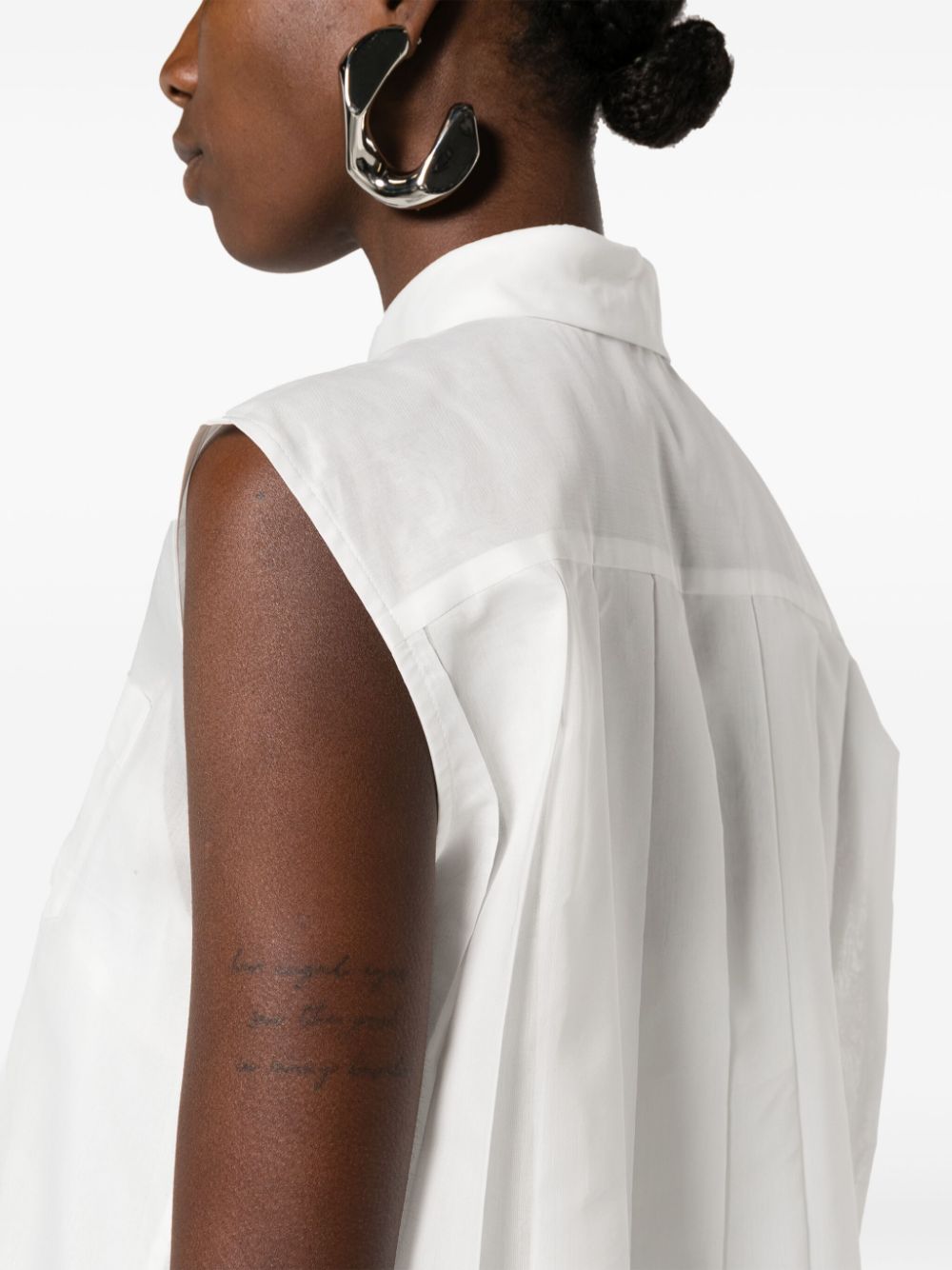 Sacai Sacai Cotton Blend Chemisierドレス - Image 5
