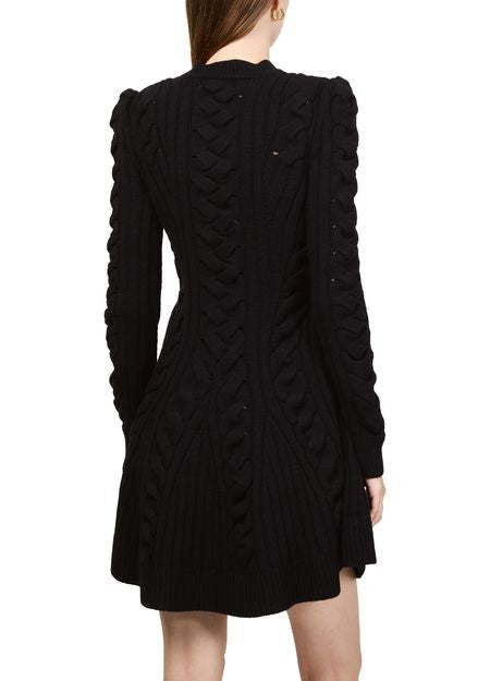 MCQUEEN Mini cable knit dress - Image 5