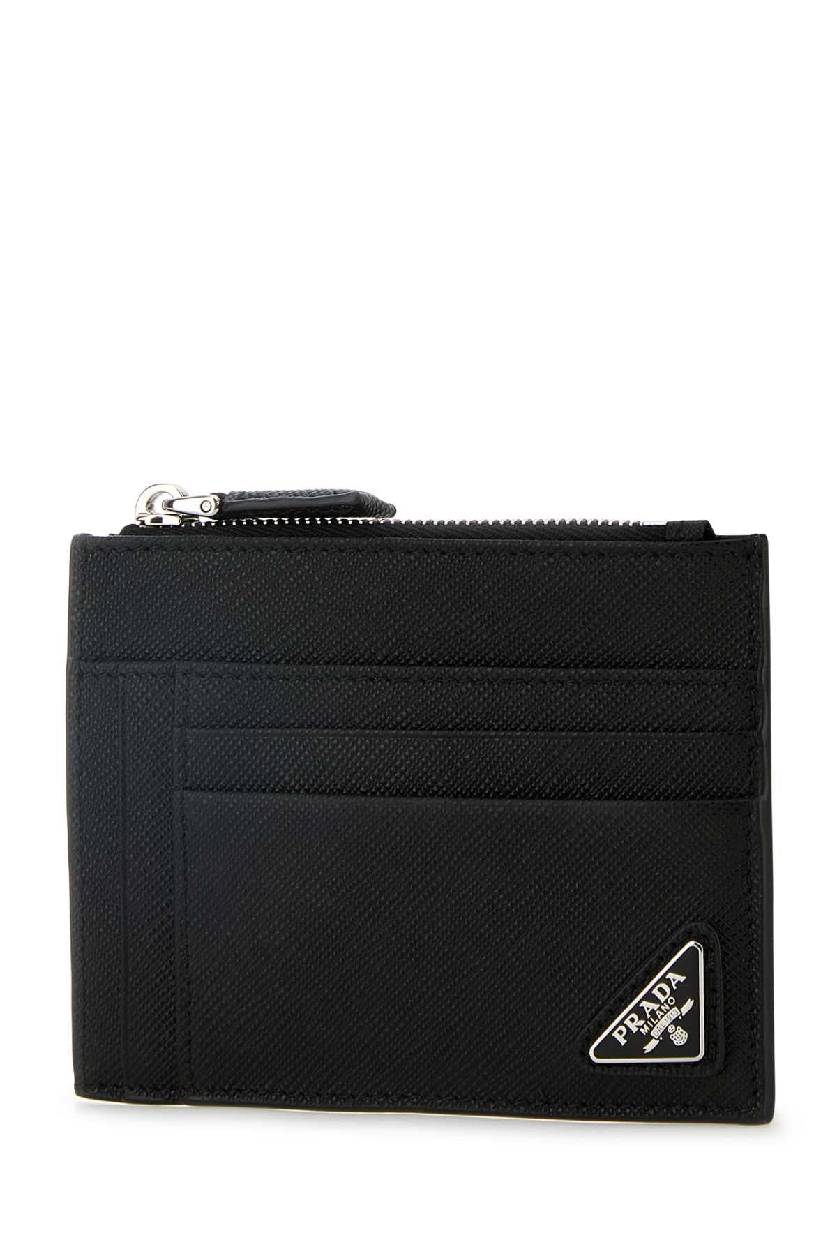 Prada プラダブラックレザーカードホルダー - Image 5