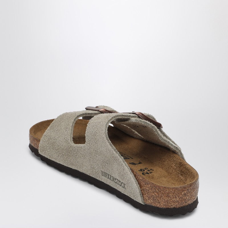 Birkenstock Birkenstock Taupe Suede Arizona Slide - Image 5
