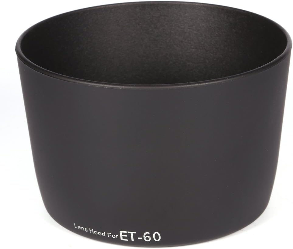 Lens Hood for 75-300mm Black Pro Fasional Replacement ET60 Lens Hood Twist Lock Mount Outdoor Sun Hood Flower Shape